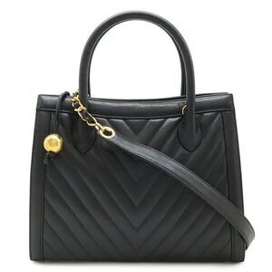 Chanel Chevron V-Stitch Leather Handbag